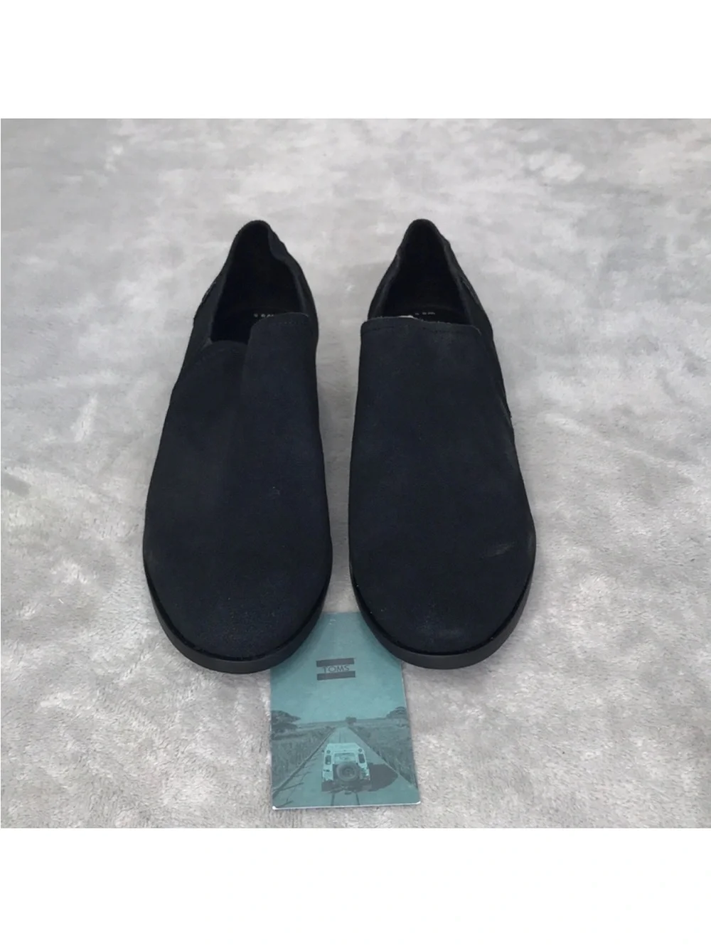 Toms Women's Shay Low in Black Suede Size 9.5
